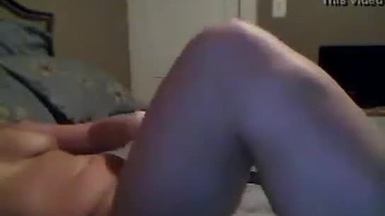 Cute slut masturbating in her room